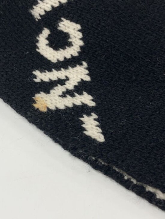 Balenciaga Logo Scarf Black - Picture 5 of 5